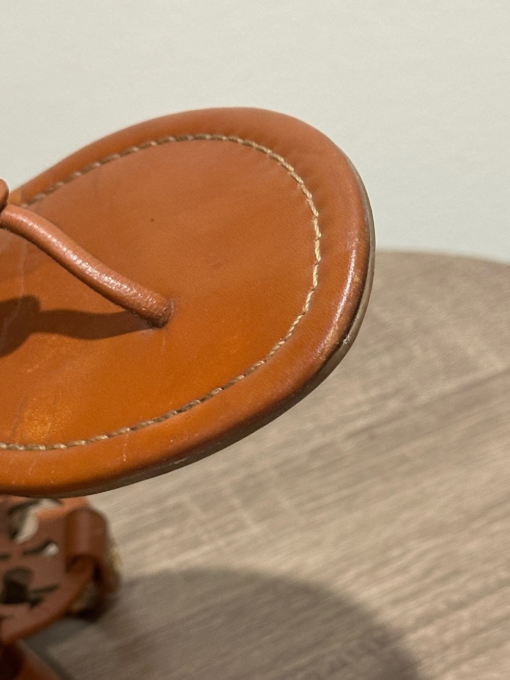 Tory Burch Miller Leather Sandals in Vintage Vachetta - Picture 8 of 11